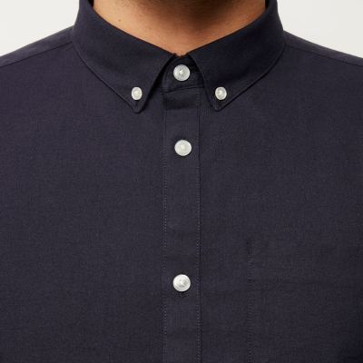 Navy casual Oxford shirt